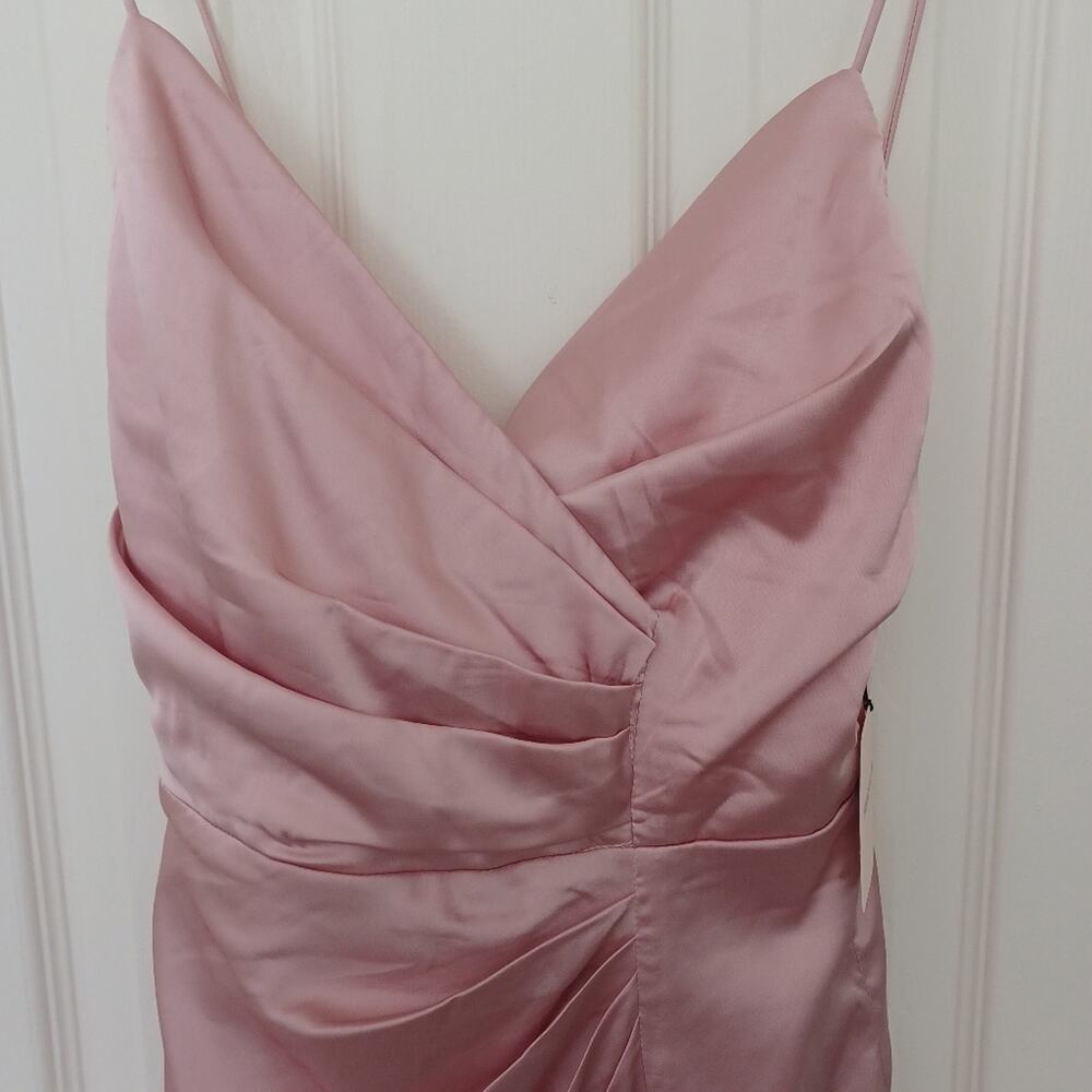 Superdown Kimora Satin Mini Dress Blush Pink XS NWT - Picture 10 of 13